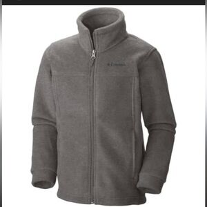 $19 Columbia Baby Fleece Zip 
Grey Jacket XS 6-7 k3
